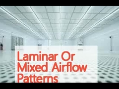 ลามินาร์หรือแบบกระแสอากาศผสมผสาน ห้องสะอาดแบบโมดูลที่มี H14/H13 Hepa Filter ความเร็วลมเฉลี่ย 0.3-0.5m/s