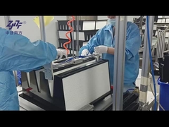 กรอบเหล็กเหล็กเหล็กเหล็ก V Bank HEPA Filter, 0.3um HEPA สารกรองอากาศ pleated H13