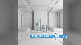 โซลูชันอากาศสะอาด H14 HEPA FFU