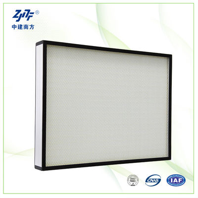 แผนกรอบกระปุก ห้องสะอาด HEPA เครื่องกรองอากาศ OEM ประสิทธิภาพสูง ด้วยสื่อคาร์บอนที่ทํางาน H13 คลาส