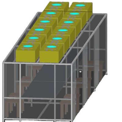 ISO 5 6 7 8 ห้องสะอาดไร้ฝุ่น Booth 304 สแตนเลส GMP Modular ISO 5 6 7 8
