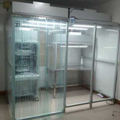 ห้องทําความสะอาดแบบโมดูลแบบพกพา พร้อมสร้าง OEM ห้องทําความสะอาดไร้ฝุ่น ISO 5 6 7