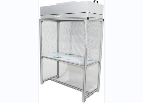 สแตนเลส / อลูมิเนียมพื้นผิวการทํางาน Laminar Flow Hood Lab 1000-1200m3/h ไฟโฟรสเซนต์