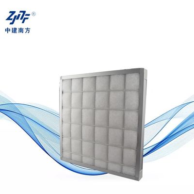 เครื่องกรองอากาศแบบอุตสาหกรรม Pre Panel ขนาดกลางของอากาศขนาดใหญ่ ความจุฝุ่น 6-15Pa ด้วยกรอบสแตนเลสอลูมิเนียม