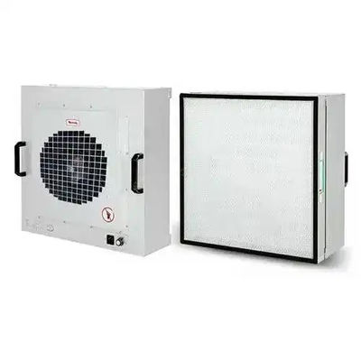 อุปกรณ์กรองอัดลมอัดลมสแตนเลสแบบ Laminar Flow Hood ประสิทธิภาพ FFU กับกรอง HEPA H13/H14