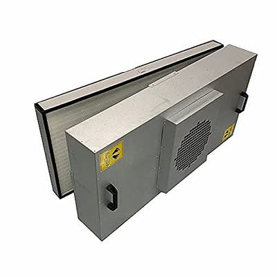 อัลลูมิเนียมสกัด FFU HEPA H14 หน่วยกรอง เครื่องปรับแต่งจากสแตนเลส 500-2000 M3/h กระแสอากาศ