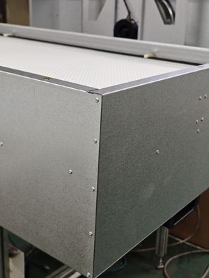 110V/120V 50HZ/60HZ FFU อุปกรณ์กรองแฟน ประสิทธิภาพ 99.99% H14 สแตนเลส / อลูมิเนียมกรอบสําหรับความต้องการของคุณ