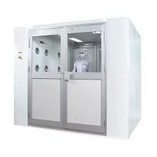 24 Sus Nozzles Cleanroom Air Shower 99.99% ความสะอาด 0.5um GB50073-2001/ISO14644-1 สําหรับชั้น 100 ชั้น 100000 ระดับการทําความสะอาด