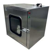 อุตสาหกรรมออทติกส์ ห้องสะอาด กล่องผ่านด้วยอากาศ Lock Pass-Through และอากาศอุปสรรคในเงิน