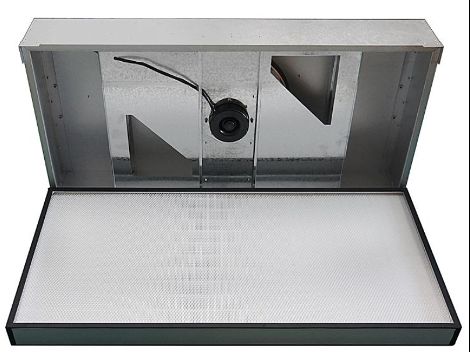 สแตนเลสสแตนเลส / อลูมิเนียม FFU ส่งอากาศที่สะอาดมากสําหรับสภาพแวดล้อมที่สําคัญ, รับประกันความบริสุทธิ์ของสินค้า, ประสิทธิภาพ