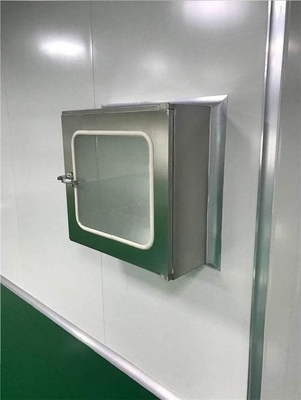 กล่องส่งผ่านสแตนเลสสตีลพร้อมแผ่นกรอง HEPA และพัดลมสำหรับห้องคลีนรูม ระบบหมุนเวียนอากาศแบบทำความสะอาดตัวเอง