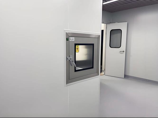 ตู้ส่งผ่านคลีนรูมสำหรับถ่ายโอนสิ่งของควบคุม วางใกล้ เปิดใช้งาน ดึงออกมา ห้ามเปิดประตูกพร้อมกันทั้งสองบาน
