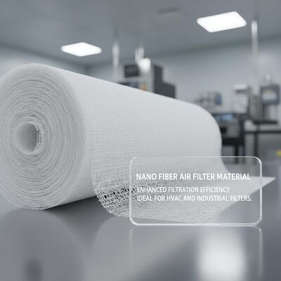 quality วัสดุกรองอากาศนาโนไฟเบอร์ ประสิทธิภาพการกรองที่เพิ่มขึ้น สื่อกรองอากาศ เหมาะสำหรับเครื่องปรับอากาศและตัวกรองอุตสาหกรรม factory